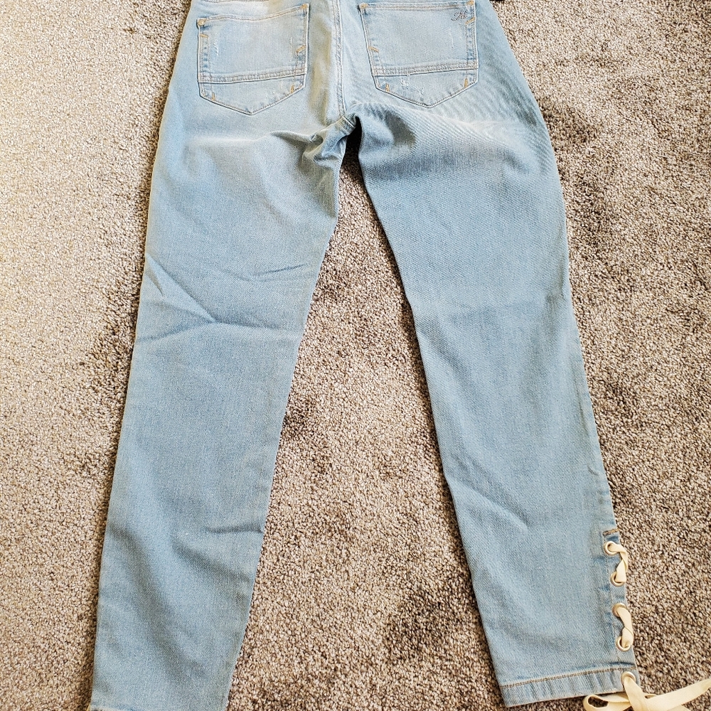 Mavi Adriana Ankle Lace-Up Skinny Jeans - Picture 7 of 8